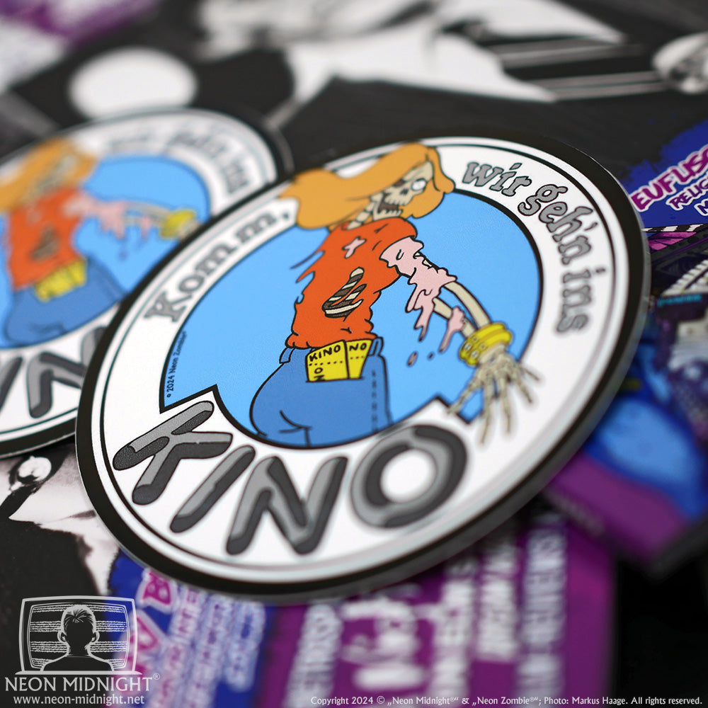 Sticker „Komm wir gehn ins Kino“; © Haage Medien (as „Neon Midnight®“)