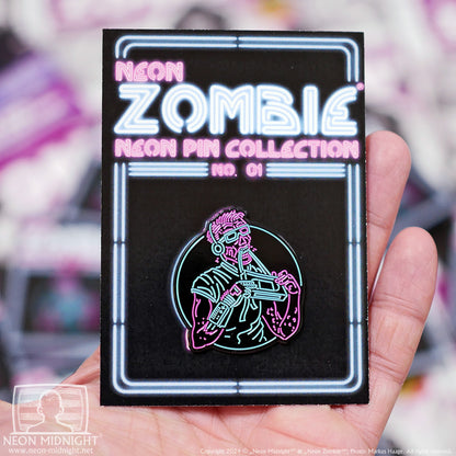 Emaille-Pin: Neon Zombie® – Neon Pin Collection Nr. 1; © Haage Medien (as „Neon Midnight®“)