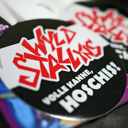 Sticker „Volle Kanne, Hoschis!“; © Haage Medien (as „Neon Midnight®“)